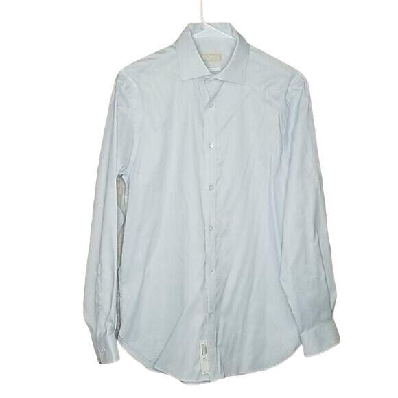 MICHAEL Michael Kors Blue Slim Fit Long Sleeve Button Down Shirt NEW Men's Md - Picture 1 of 7